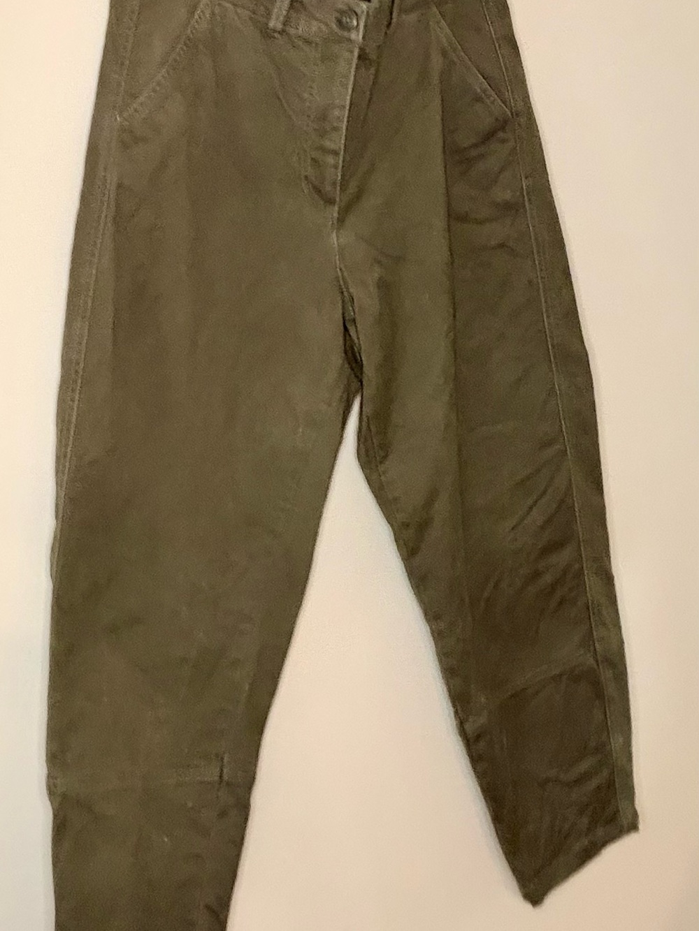 Alpine Beige High-Waist Trousers
